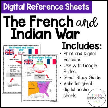 Preview of French and Indian War Reference Charts