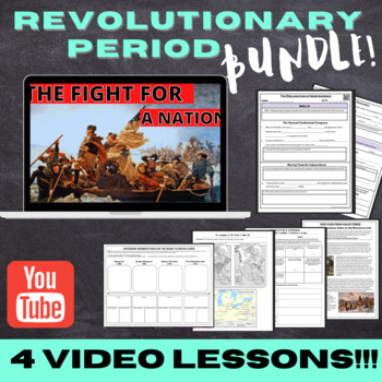 Preview of French and Indian War to Revolutionary War Bundle | 4 VIDEO lessons!