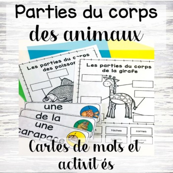 Preview of French animal body parts parties du corps des animaux
