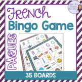 French Easter bingo game + spring vocabulary JEU POUR PÂQU