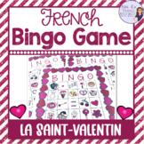 French bingo Valentine's Day vocabulary LA SAINT VALENTIN