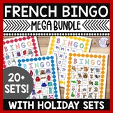 French bingo games mega bundle: French vocabulary games fo