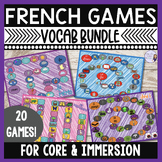 French games vocabulary board game bundle for core & immer