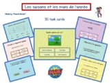 French boom task cards, les saisons, les mois de l'année, 