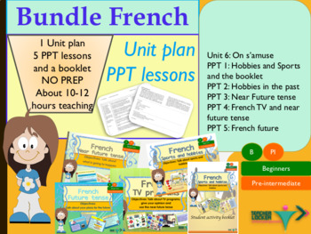 Preview of French bundle - Unit plan + Lessons - 6 weeks course 6