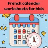 French calendar worksheets for kids : Circle Time Worksheets