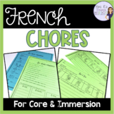 French chores vocabulary speaking and writing activities T