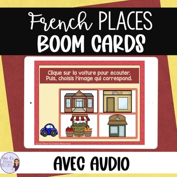 French city vocabulary with audio BOOM CARDS French Distance Learning ...