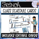 French class schedule EMPLOI DU TEMPS : HORAIRE VISUEL