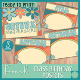 French classroom décor : Birthday Bulletin board set / Ann