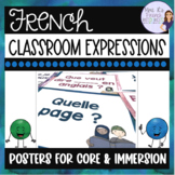 French classroom expressions posters -rainbow version
