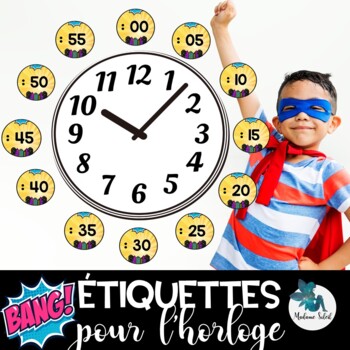 Preview of French clock labels Étiquettes pour l'horloge