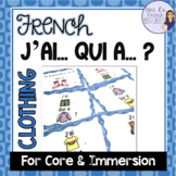 French clothing vocabulary game J'AI... QUI A ...? VÊTEMENTS