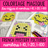 French colour by number Coloriage Magique 1-10, 1-20, 1-100