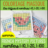 French colour by number Summer Coloriage Magique l'été 1-1