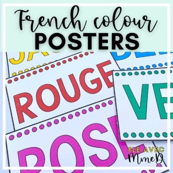 Preview of French colour posters - les couleurs en français