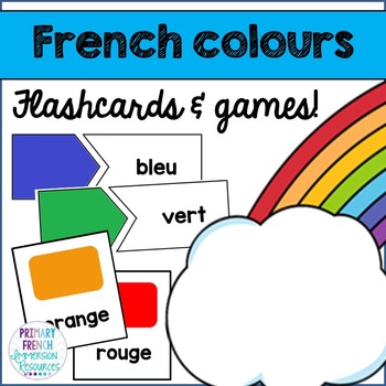 Preview of French colours - Flashcards and Games
