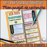 French countries research project les pays francophones
