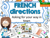 French directions in town, les directions dans la ville PPT for beginners