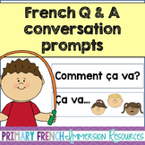 French conversation prompts - Questions and Answers