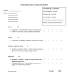 French document - group project presentation rubric - for 