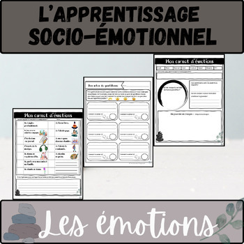 Preview of French emotions les sentiments apprentissage socio-émotionnel FSL mindfulness