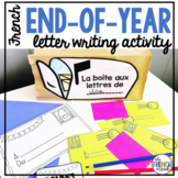 French end-of-school year postcard writing activity | FSL 