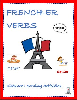 Preview of French-er Verbs Activities for Distance Learning