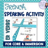 French -er verbs speaking activity ACTIVITÉ ORALE VERBES D