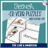 French -er verbs vocabulary activity ACTIVITÉ POUR LES VER