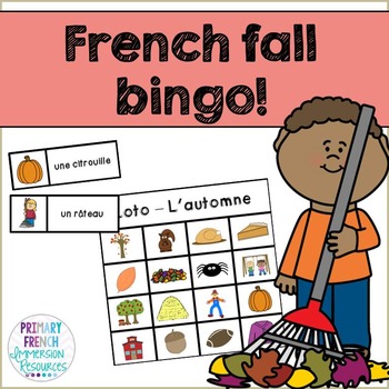 Preview of French fall / l'automne - bingo game