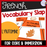 French fall vocabulary slap game with flashcards JEU POUR 