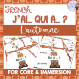 French fall vocabulary game J'AI... QUI A ...? L'AUTOMNE