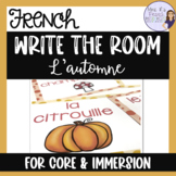 French fall vocabulary write the room activity ÉCRIS LA SA
