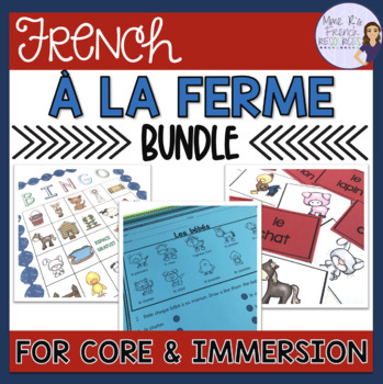 Preview of French farm unit bundle LES ANIMAUX DE LA FERME