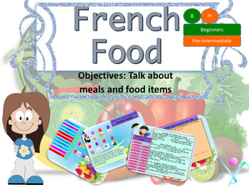 Preview of French food, nourriture PPT for beginners