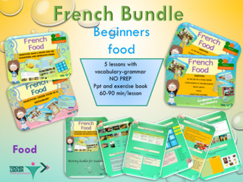 Preview of French food bundle for beginners