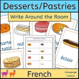 French food desserts and pastries Write Around the Room activity