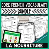 French food vocabulary speaking and writing unit ACTIVITÉS