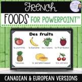 French food vocabulary for PowerPoint™️ LA NOURRITURE