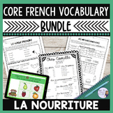 French food vocabulary speaking and writing unit ACTIVITÉS
