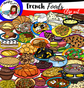 Preview of French foods- Big set of 74 graphics!