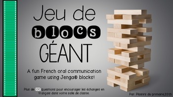 Preview of Communication orale  - Jeu de blocs - Oral communication