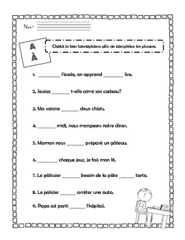 french francais homophones bundle by plaisirs du primaire tpt