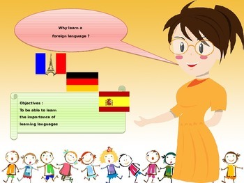Preview of French freebie Why learn a foreign language?