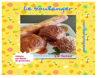 Preview of French reading - Futur (simple et proche) - A story - Le secret du boulanger