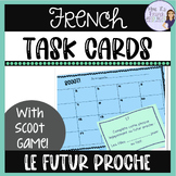 Le futur proche French task cards and scoot game JEU DE VERBES