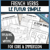 French futur simple worksheets notes, vocab, and exercises