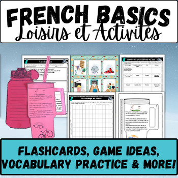 Preview of French hobbies sports pastimes & locations loisirs  core FSL basic end of year