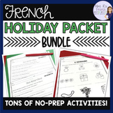 French worksheets for holidays BUNDLE OF HOLIDAY-THEMED FR